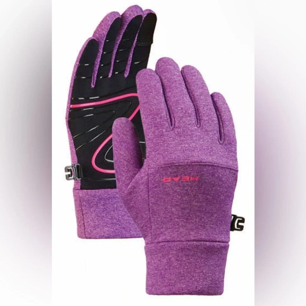 HEAD Kids’ Touchscreen Gloves-Purple-Gray/ Size: Small (NWT)